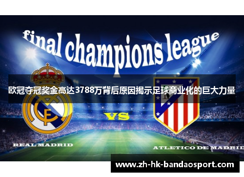 欧冠夺冠奖金高达3788万背后原因揭示足球商业化的巨大力量